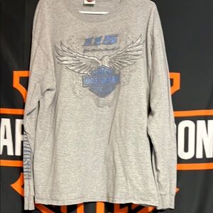 Harley-Davidson Silver Long Sleeve Tee